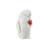 LLADRÓ PORCELAIN SCULPTURE "COLBY – PENGUIN PROTECTOR" WITH RED HEART 