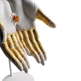 LLADRÓ PORCELAIN SCULPTURE "ABUNDANCE MUDRA" WHITE AND GOLD 
