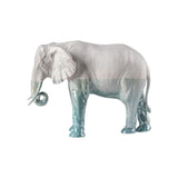 LLADRÓ PORCELAIN SCULPTURE "ELEPHANT – UNDERWATER" WHITE AND BLUE 