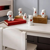 LLADRÓ PORCELAIN SCULPTURE "WHISKERS – PLAYFUL KITTEN" WITH RED HEART 