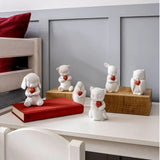 LLADRÓ PORCELAIN SCULPTURE "COLBY – PENGUIN PROTECTOR" WITH RED HEART 