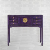 Console table "Dynasty" Werns in vintage purple