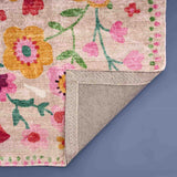 Tappeto Werns Fleur floreale in poliestere e cotone