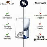 Cofanetto 4 bicchieri da shot con: Monte Bianco, Everest, Cervino e Pic du Midi - Alaskan Maker