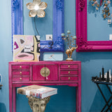 Console table "Dynasty" Werns in vintage pink