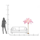 KARE DESIGN – Lampada a Stelo Feather Palm Pink 165 cm