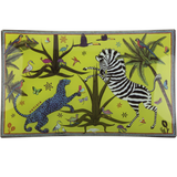 Piatto in vetro Ortigia Jungle rettangolare 26 x 16 cm