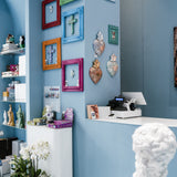 Cornice barocca Werns blu