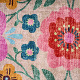 Tappeto Werns Fleur floreale in poliestere e cotone