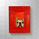 Painting dog red