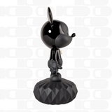 Scultura in porcellana “Mickey Total Black” nero opaco e lucido