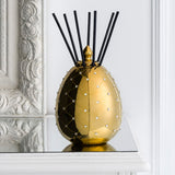 Diffusore mikado Ladenac “Uovo Oro e Cristalli” in ceramica – 250 ml