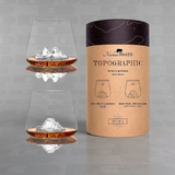 Set 2 Bicchieri  TUmbler Topografici – Tre Cime & Monte Rosa