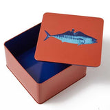 Scatola in latta quadrata Fish Rider Gangzai