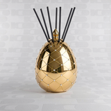 Diffusore mikado Ladenac “Uovo Oro e Cristalli” in ceramica – 250 ml