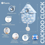 Orologio a cucù “Nubes” Fisura