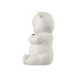 LLADRÓ PORCELAIN SCULPTURE "ROBY – BRAVE BEAR" WITH RED HEART 