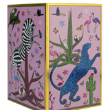 Brocca Ortigia in ceramica rosa decorata a mano con serigrafia oro