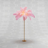 KARE DESIGN – Lampada a Stelo Feather Palm Pink 165 cm