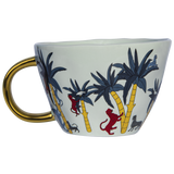 Tazza Ortigia in ceramica Wonky con serigrafia oro