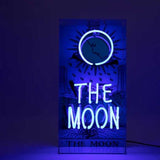 Neon luminoso in vetro "The Moon" con box acrilico