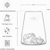 Bicchiere Long Drink Topografico Gran Paradiso - Alaskan Maker