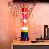 Lava Lamp Arcobaleno Rosa e Arancio Fisura