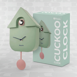 Orologio a Cucù Moderno Verde Menta e Rosa – Fisura