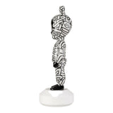 Porcelain sculpture "The Guest – Little" by Díaz-Faes in black and white. Limited Series. LLADRÓ