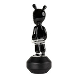 Porcelain sculpture "The Guest – Little" by Díaz-Faes black and white. Limited Series. LLADRÓ