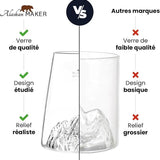 Bicchiere Long Drink Topografico Tre Cime di Lavaredo - Alaskan Maker