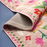 Tappeto Werns Fleur floreale in poliestere e cotone