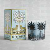 Candela quadrata Ortigia Florio in vetro 170g