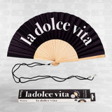 Ventaglio La Dolce Vita Nero Fisura