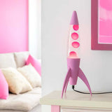 Lava Lamp Rocket Rosa Fisura