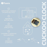 Orologio a cucù “Casita” blu Fisura