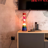 Lava Lamp Arcobaleno Rosa e Arancio Fisura