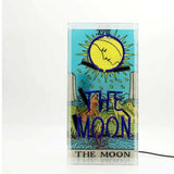 Neon luminoso in vetro "The Moon" con box acrilico