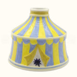 Portacandele Circus Tent  Giallo/Blu – Kitsch Kitchen