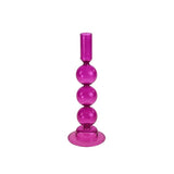 Candelabro Ina  Werns vetro viola