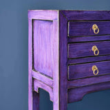 Console table "Dynasty" Werns in vintage purple