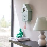 Orologio a Cucù Moderno Verde Menta e Rosa – Fisura