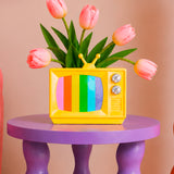 Vaso TV Retro in Ceramica - Upside Stories