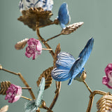 Candeliere Werns Farfalle multicolore in metallo e resina