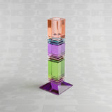 Portacandele Fancy Crystal, multicolore quadrato