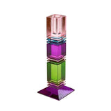 Portacandele Fancy Crystal, multicolore quadrato