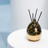 Diffusore mikado Ladenac “Uovo Oro e Cristalli” in ceramica – 250 ml